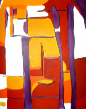 Named contemporary work « Abstraction sur la ville », Made by CLAIRE ROBERT