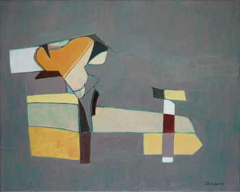 Named contemporary work « Composition », Made by DESCHAMP