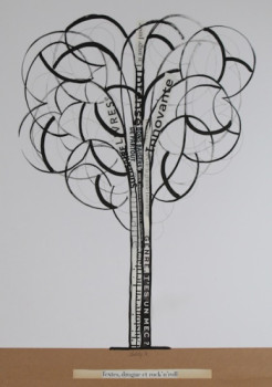 Named contemporary work « Arbre sous la neige », Made by MODELY THIBAUD