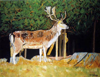 Named contemporary work « Le Cerf », Made by KHORRY66