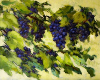 Named contemporary work « Grappes de raisin. ref: 6F05A14 », Made by AGNèS DORTU