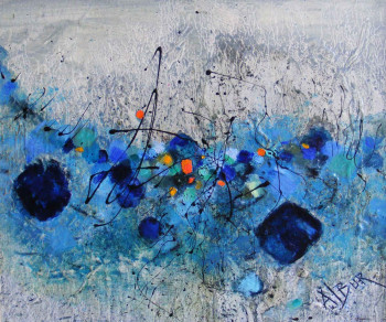 Named contemporary work « Gemmes bleus », Made by ALBUR