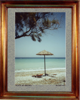 Named contemporary work « Grèce, une plage de Rhodes 1993 », Made by EMILE RAMIS