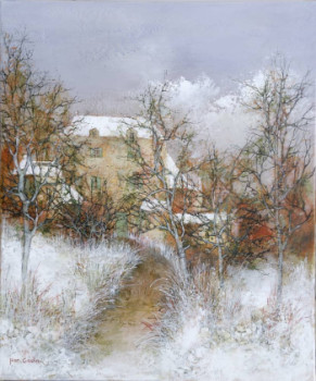 Named contemporary work « hiver », Made by JEAN GODIN