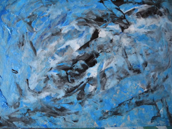 Named contemporary work « La vie en blue », Made by REZA BANISADRE