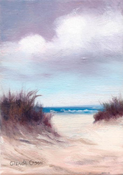 Named contemporary work « Beach Time », Made by GLENDA CASON