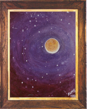 Contemporary work named « Eclipse de lune 1982 », Created by EMILE RAMIS