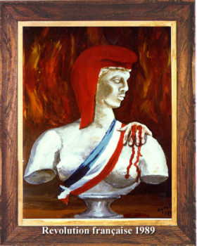 Named contemporary work « La Révolution française 1989 », Made by EMILE RAMIS