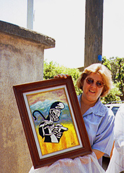 Named contemporary work « Le berger catalan 1991 Présenté par Aleida Guevara », Made by EMILE RAMIS
