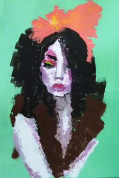 Named contemporary work « chinese girl », Made by GARY