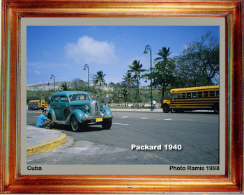 Contemporary work named « Cuba 1998 Packard 1940 », Created by EMILE RAMIS