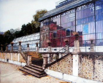 Named contemporary work « Les Grandes Serres du Jardin des Plantes », Made by BORé IVANOFF