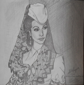 Named contemporary work « Vivien Leigh », Made by SLMORGAN