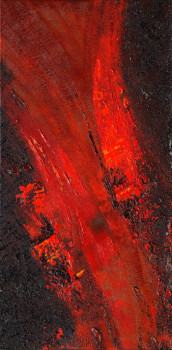 Named contemporary work « Coulée de lave / Lava Flow #1431 », Made by KLARA