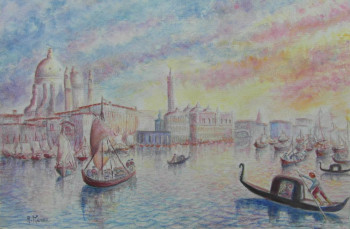Named contemporary work « Rêverie sur Venise d'antan », Made by AMALIA MEREU