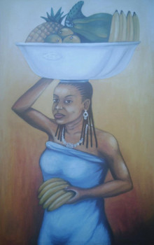 Named contemporary work « LA NUTRITION », Made by SYMPHORIEN AGBEFU