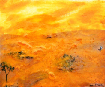 Named contemporary work « Agir dans le désert _ Act in the desert », Made by ENZ ELDEN