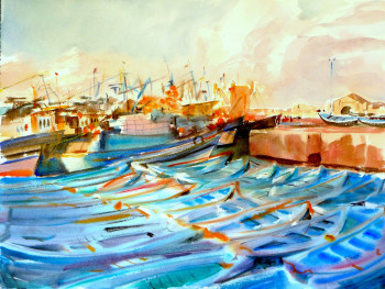 Named contemporary work « Essaouira », Made by PATRICK AMORSI