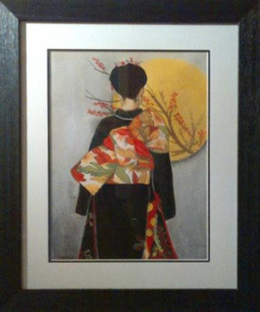 Named contemporary work « geisha de dos », Made by AMANDINE RENAUD