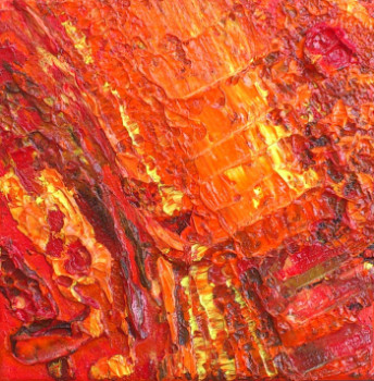 Named contemporary work « Terre de feu / Land of fire #14125 », Made by KLARA