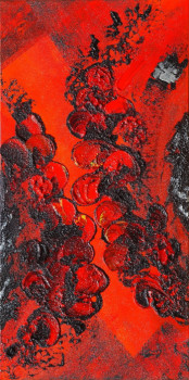 Named contemporary work « Lave et Feu / Lava and Fire #1432 », Made by KLARA