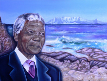 Named contemporary work « A MADIBA », Made by ABERNARDO