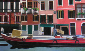 Contemporary work named « VENISE CANAREGGIO », Created by ANNE DU PLANTY