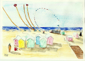 Named contemporary work « Berck plage », Made by EMILIE LONGUET