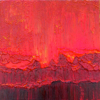 Named contemporary work « Coulee de lave / Lava Flow #14132 », Made by KLARA