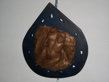 Named contemporary work « buste haut relief », Made by CHRISTINE BIDALET