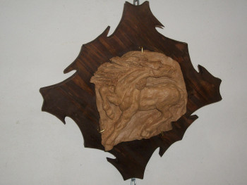 Named contemporary work « La fougue en bas relief », Made by CHRISTINE BIDALET