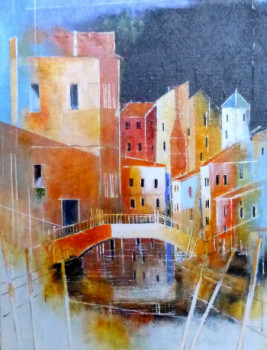 Named contemporary work « Burano 1 », Made by JAMES BURGEVIN