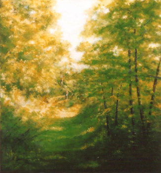 Named contemporary work « Allée forestiére », Made by LEFEVRE