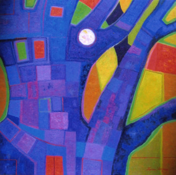 Named contemporary work « La joie du baobab », Made by FRANCE WAGNER