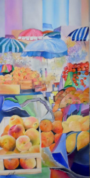 Named contemporary work « Marché aux fruits », Made by DI BLIQUI