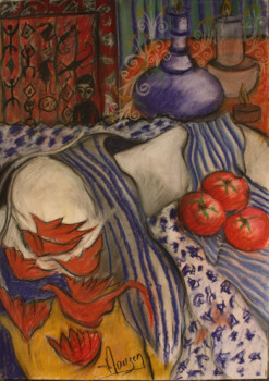 Named contemporary work « les tomates », Made by HERVé PLOUZEN