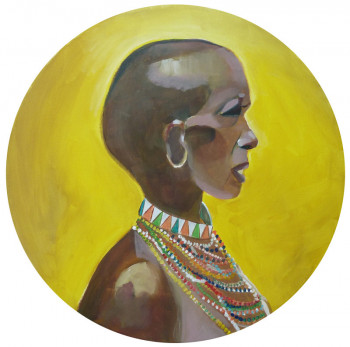 Contemporary work named « Femme maasaï du Kenya », Created by BONNEAU-MARRON
