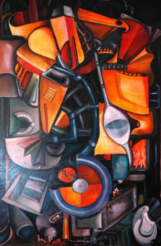 Named contemporary work « LA   DESTRUCTION », Made by AMARELY