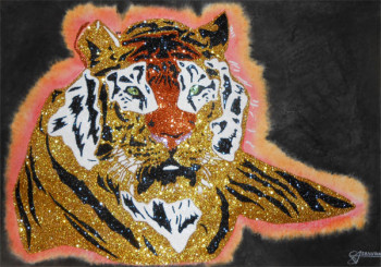 Named contemporary work « Tigre Royal », Made by SAMACHER