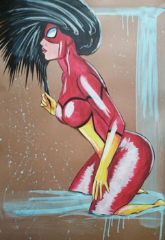 Named contemporary work « spider woman 1 », Made by DC ARTWORK