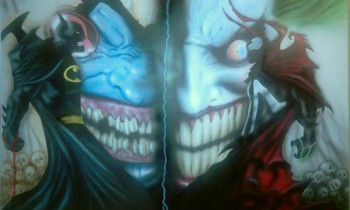 Named contemporary work « batman spawn vs reproduction », Made by DC ARTWORK