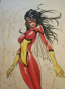 Named contemporary work « spider woman 2 », Made by DC ARTWORK