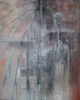 Named contemporary work « TableauVKK39 », Made by KOUNDO VLAVO