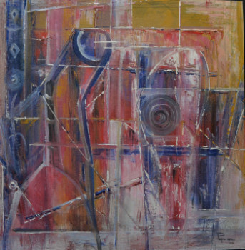 Named contemporary work « TableauVKK42 », Made by KOUNDO VLAVO