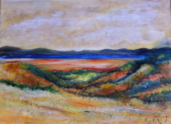 Named contemporary work « Bords de mer et ses dunes », Made by PATRICIA DELEY