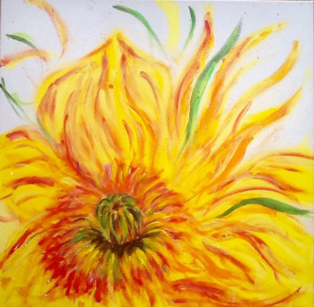 Named contemporary work « Tournesol », Made by PATRICIA DELEY