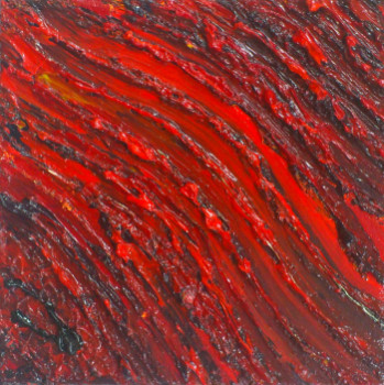 Named contemporary work « RED-HOT LAVA #14138 », Made by KLARA