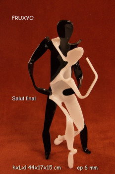 Named contemporary work « Salut final », Made by FRUXYO