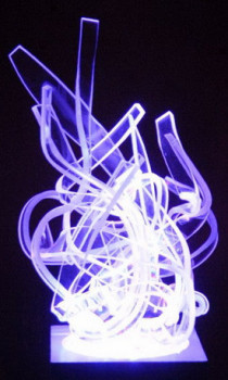 Named contemporary work « Labyrinthe sur bloc leds », Made by FRUXYO