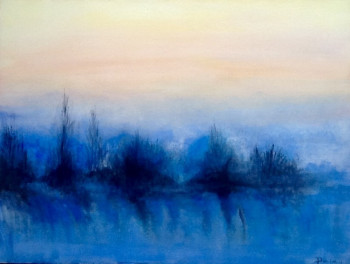 Named contemporary work « Coucher de soleil glace », Made by PATRICIA DELEY